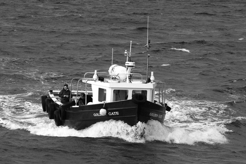  Entering Seahouses Harbour - F Chapman 