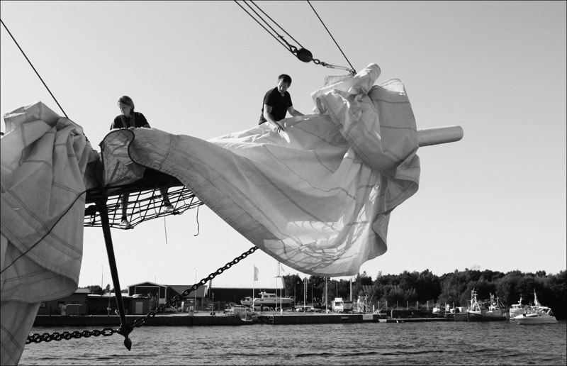  Manning the Bowsprit - J Ward 
