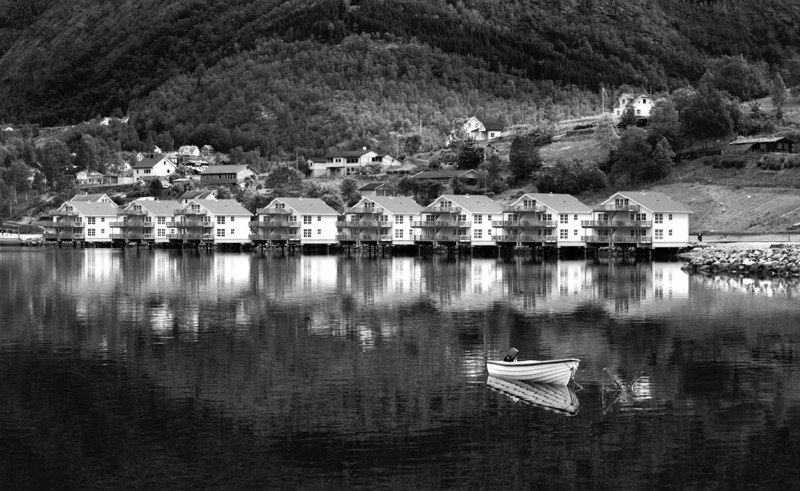  S Hall - 1st Black & White Lake Reflections 