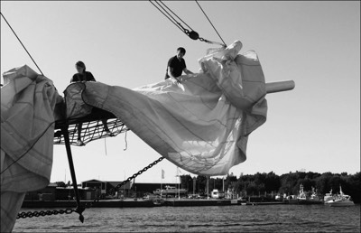  Manning the Bowsprit - J Ward 