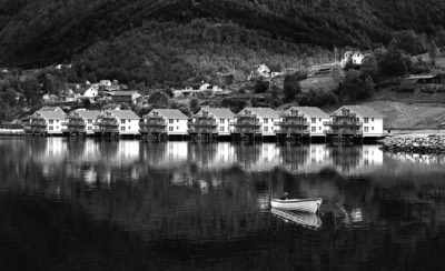  S Hall - 1st Black & White Lake Reflections 